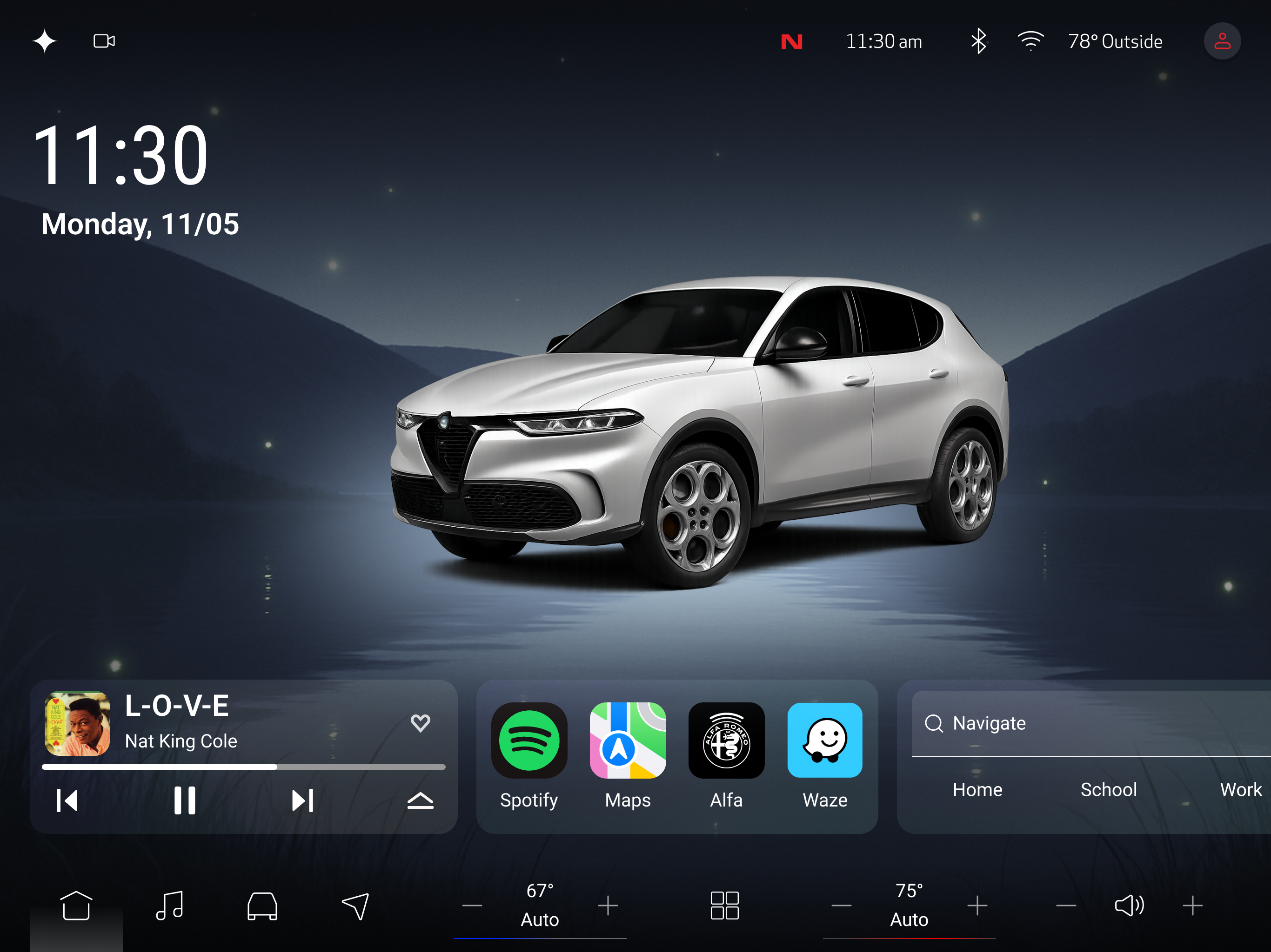 Center display landing page